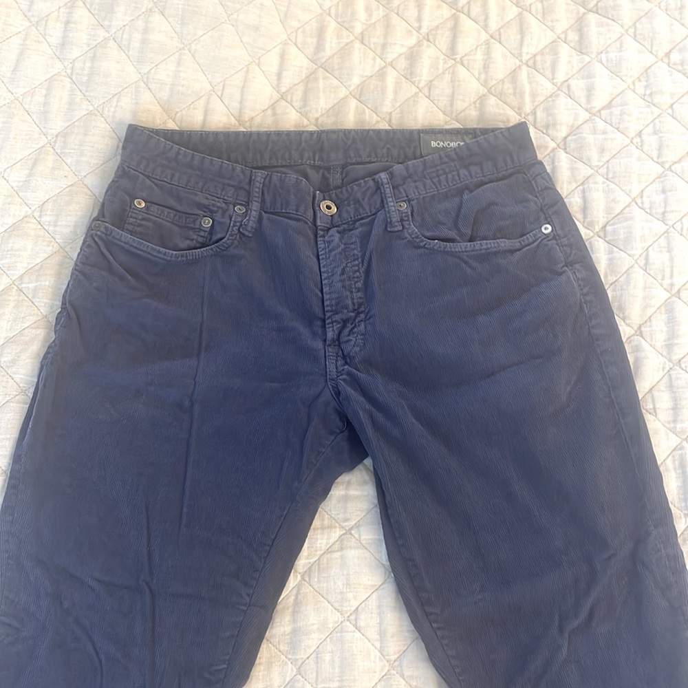 Bonobos Blue French Corduroy 5 pockets